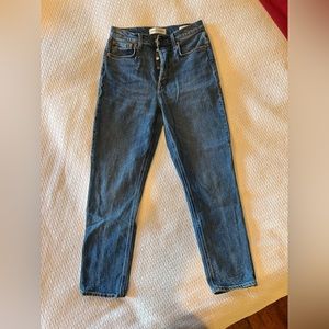 Denim Forum straight high waisted jean